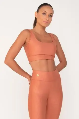 Top 3D Listrado Coral