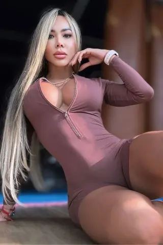 Brown Backline Zip Romper W/U