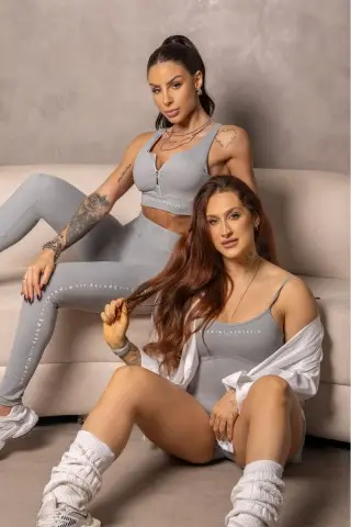 Top Runner Cinza com Ziper