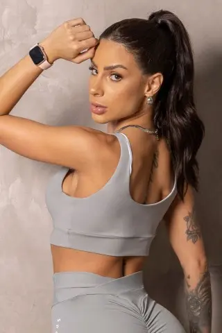 Top Runner Cinza com Ziper