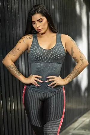 Trend Metalic Dynamite Canvas Tank Top