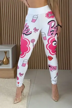 Legging Doll Squad Donna Shape Branca C/E