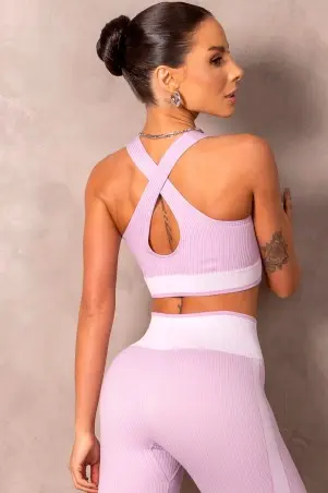 Top Fitness Seamless Brighten Lilas