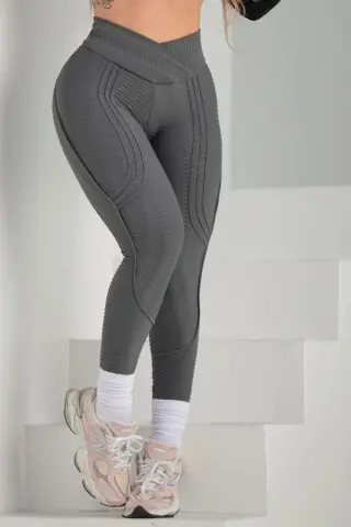 Legging Speed Shape Cinza C/E Legging Speed Shape Cinza C/E