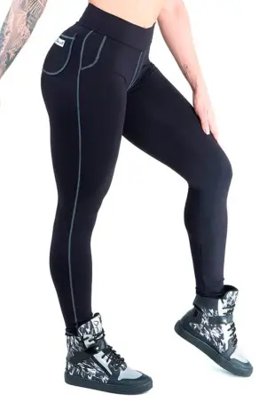 Black Dynamite Round Pocket Leggings S/E