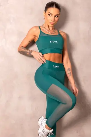 Top Brighten Verde Com Tule