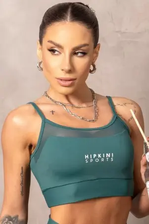 Top Brighten Verde Com Tule