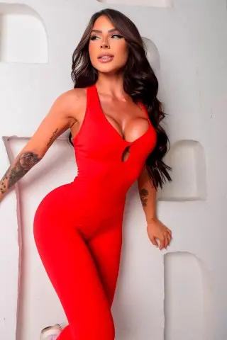 Red Bow Jumpsuit