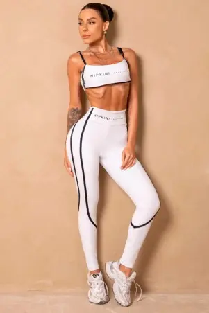 Breezy White Fitness Leggings