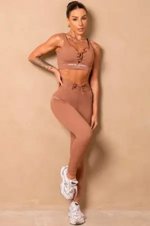 Legging Fitness Breezy Caramel Com Silk