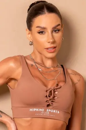 Top Breezy Caramel Com Amarração