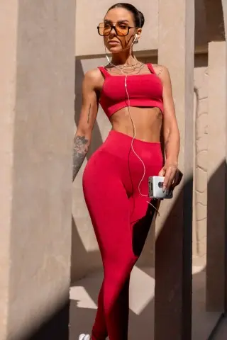 Legging Breezy Seamless Vermelha