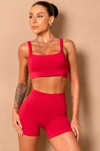 Seamless Breezy Red Shorts