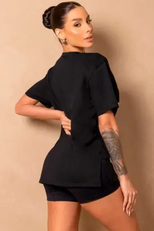 Fitness Breezy Black T-Shirt