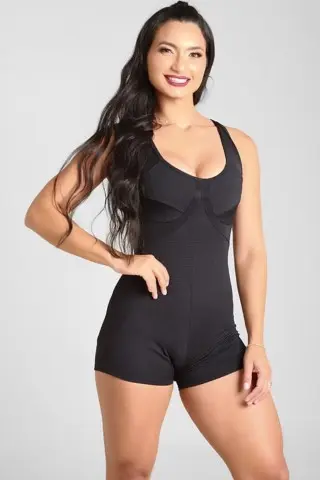 Noir Apple Booty Dynamite Romper N/U