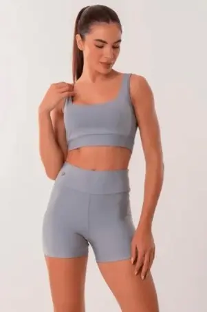 Gray Butt Lifting Fitness Shorts