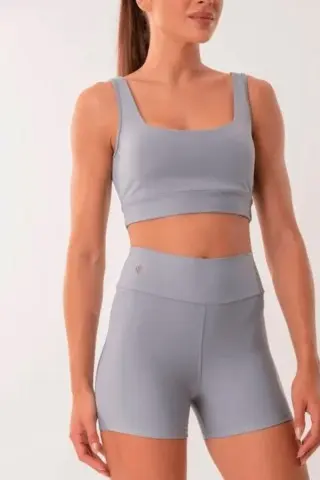 Gray Butt Lifting Fitness Shorts