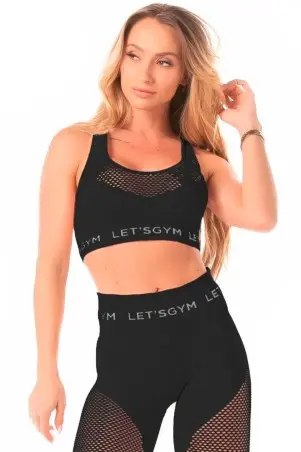 Black Seamless Stylish Top