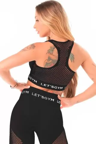 Black Seamless Stylish Top