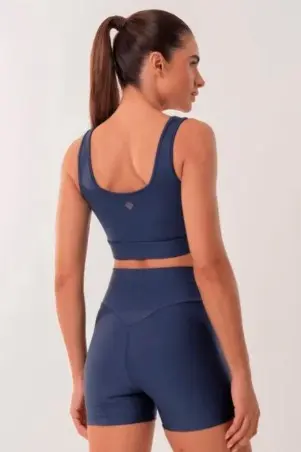 Navy Blue Butt Lifting Fitness Shorts