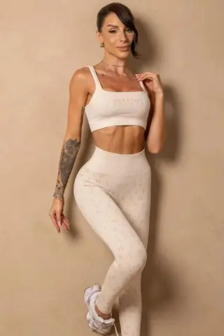 Legging Time For Me Seamless Beige