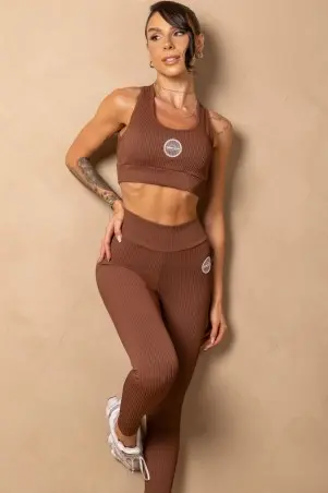 Time For Me Brown Leggings