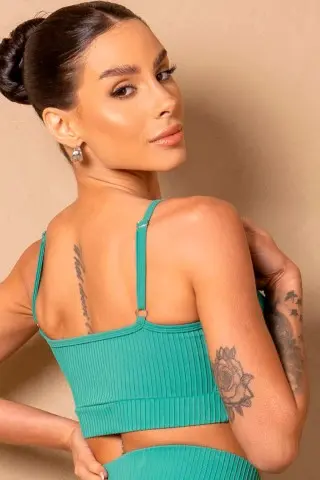 Breezy Olive Green Top