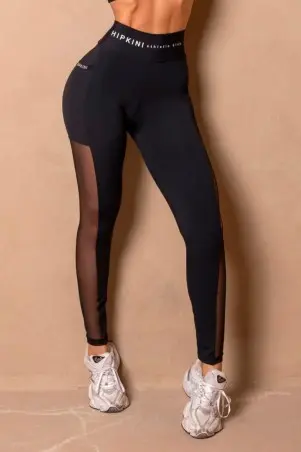 Enjoy The Moment Legging Black With Tulle S/E