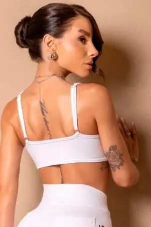 Top Enjoy The Moment White