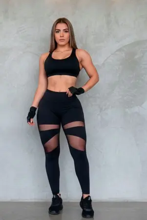 Shadow Stripes Donna Shape Leggings