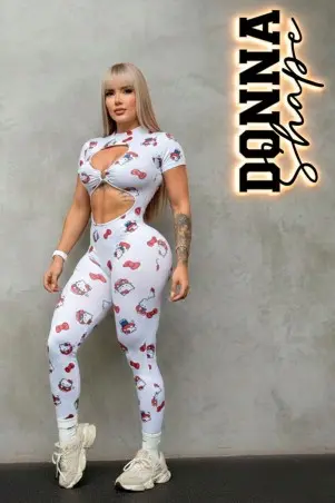 Cut-Out Kitty Jumpsuit W/U