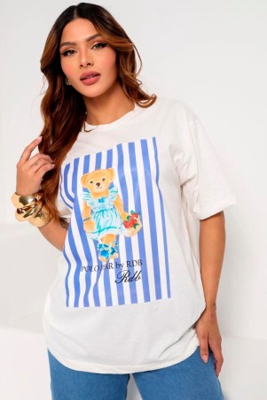 T-Shirts Teddy Stripes Off-White