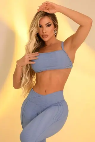 Fitwave Brocade Set, Baby Blue W/U