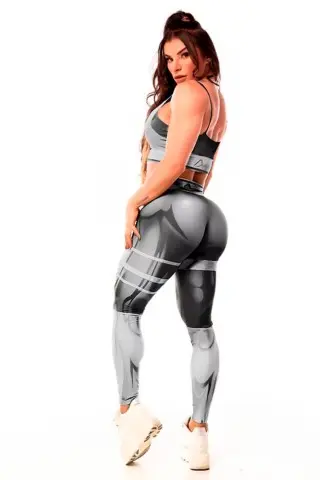 Mercury Black Silver Printed Top