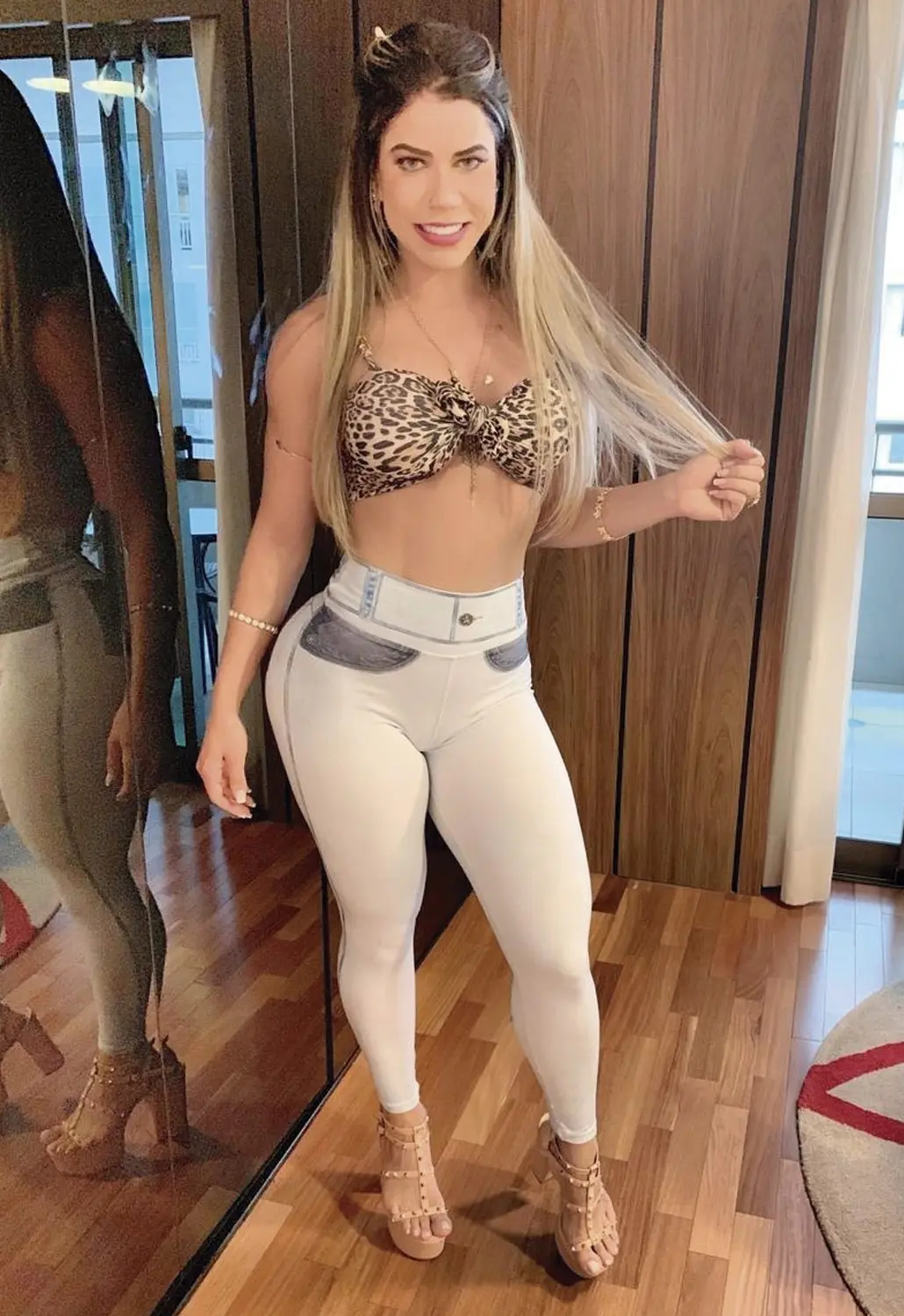 Light Fake Jeans Legging 