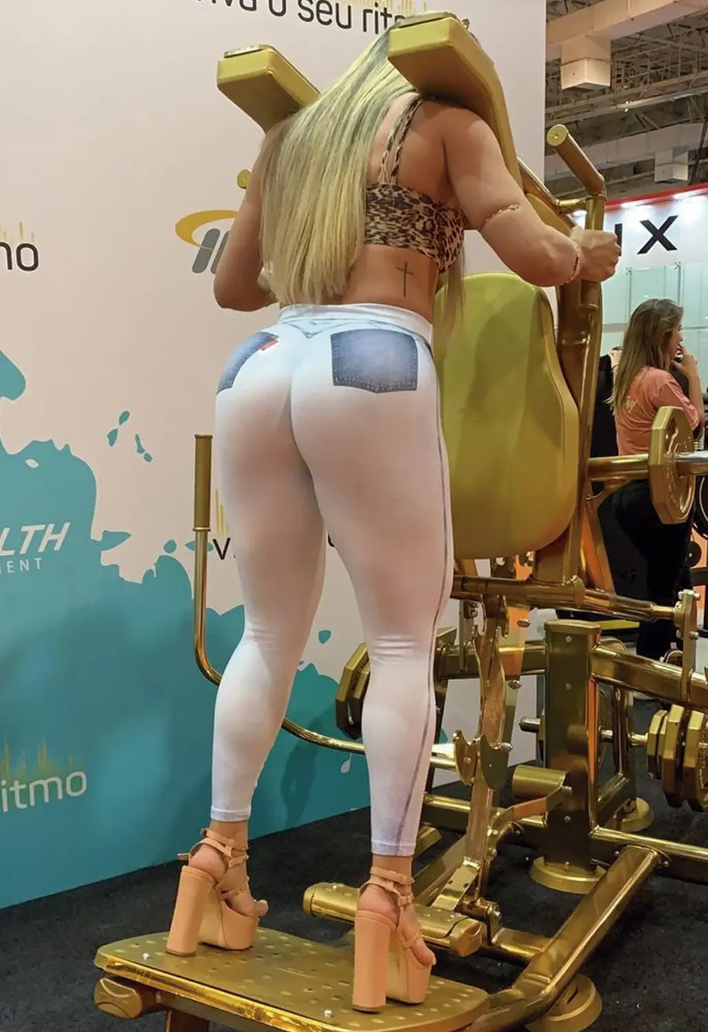 Light Fake Jeans Legging 