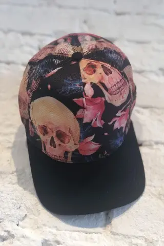 Boné Donna Shape Flower Skull