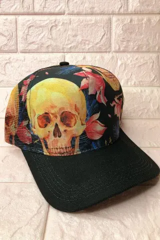 Donna Shape Flower Skull Cap