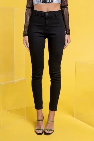 LabellaMafia Denim Black Pants