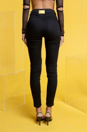 LabellaMafia Denim Black Pants