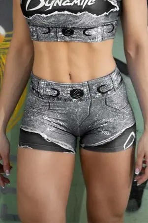 Dynamite Placebo Black Denim Shorts